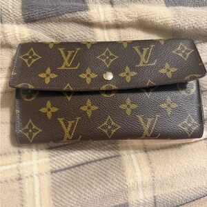Louis Vuitton Monogram Wallet in Brown and Gold